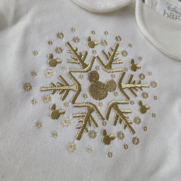 🆕️Disney Baby Snowflake Tutu Bodysuit Dress and Bow - Picture 5 of 13